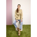 Gabardina corta de mujer con doble botonadura Roberto Bassi Woman