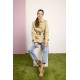 Gabardina corta de mujer con doble botonadura Roberto Bassi Woman