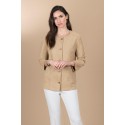 CHAQUETA DE ANTELINA CAMEL MUJER ESTEFANIA RODRIGUEZ