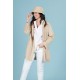 Parka tipo gabardina beige mujer khalma