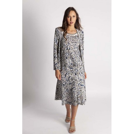 CONJUNTO ESTAMPADO CON VISTAS BICOLOR MUJER BOGUAR