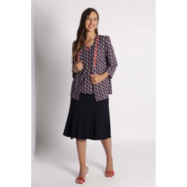 CONJUNTO ESTAMPADO CON VISTAS BICOLOR MUJER BOGUAR