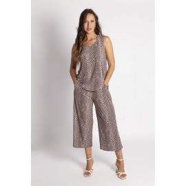 CAMISETA TIRANTES ESTAMPADO LUNARES MUJER BOGUAR