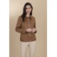 CHAQUETA MARRON ANTELINA CON POLIPIEL MUJER ESTEFANIA RODRIGUEZ