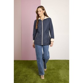 PARKA LIGERA CON CAPUCHA DESMONTABLE MUJER ROBERTO BASSI +COLORES