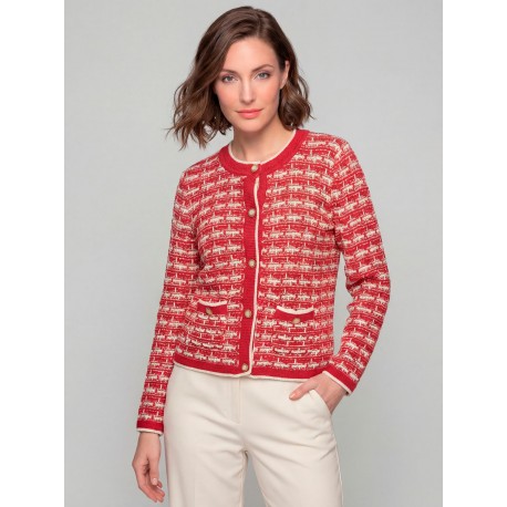 CHAQUETA CHANNEL TRAMAS BOLSILLOS