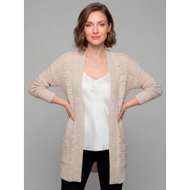 CHAQUETA CALADA DE PUNTO MUJER +COLORES