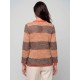 CHAQUETA RAYAS CON FLECOS MUJER ZUCCA +COLORES