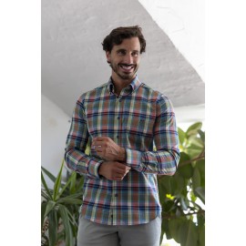 CAMISA CUADROS MANGA LARGA HOMBRE DE CARLOS CORDOBA