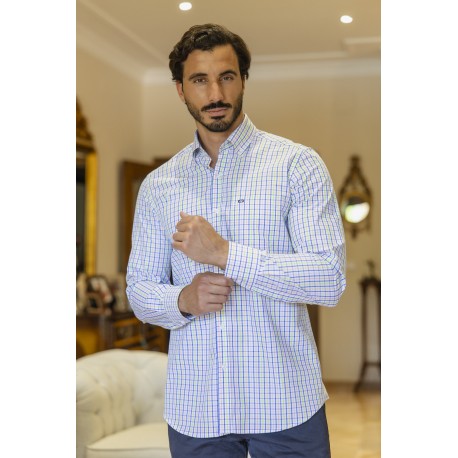 CAMISA CUADROS MANGA LARGA HOMBRE DE CARLOS CORDOBA