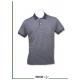 Polo manga corta azul marino con bolsillo botón y logo
