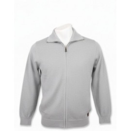 Chaqueta punto gris de G54 con cremallera