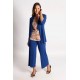 CHAQUETA LARGA CON PLIEGUE MUJER BOGUAR +COLORES