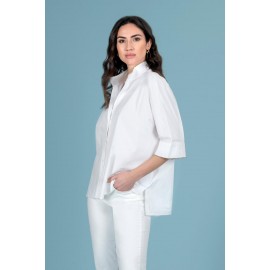 BLUSA OVERSIDE BLANCA MUJER KHALMA
