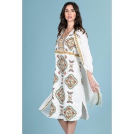 CONJUNTO DE VESTIDO Y LEVITA MUJER KHALMA