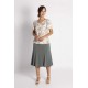 FALDA 6 PIEZAS LISA EN CREPE MUJER BOGUAR +COLORES