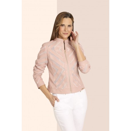CAZADORA ROSA DE MUJER ROBERTO BASSI WOMAN