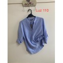 Camisa rayas azul mujer privilege