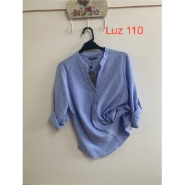Camisa rayas azul mujer privilege