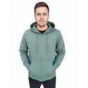 sudadera abierta con capucha verde hombre losan