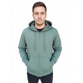 sudadera abierta con capucha gris hombre losan