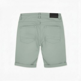 Bermuda de loneta verde agrisado hombre losan