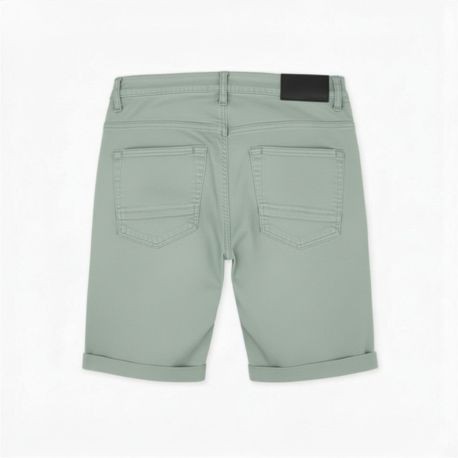 Bermuda de loneta verde agrisado hombre losan