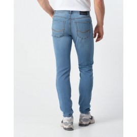 Pantalones vaqueros Pierre Cardin Lyon de corte cónico y cinco bolsillos, color azul.