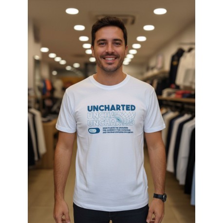 Camiseta de manga corta con un gráfico frontal HOMBRE LOSAN