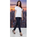 PANTALON AZUL MARINO LONETA ELASTICO MUJER SISSUSMODA