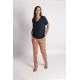 CAMISETA LISA CON ESCOTE SEMICUADRADO MUJER BOGUAR +COLORES