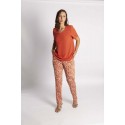 CAMISETA LISA TEJA CON ESCOTE SEMICUADRADO MUJER BOGUAR +COLORES
