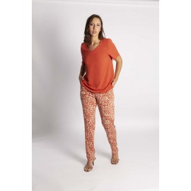 CAMISETA LISA CON ESCOTE SEMICUADRADO MUJER BOGUAR +COLORES