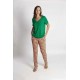 CAMISETA LISA CON ESCOTE SEMICUADRADO MUJER BOGUAR +COLORES