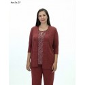 CHAQUETA LARGA TIPO VAQUERA teja MUJER