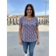 CAMISETA ESTAMPADA CON ESCOTE SEMICUADRADO MUJER BOGUAR 