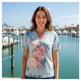 JERSEY MANGA CORTA MUJER ESTAMPADO