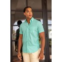 CAMISA LISA VERDE MANGA CORTA HOMBRE CARLOS CORDOBA