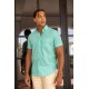 CAMISA LISA VERDE MANGA CORTA HOMBRE CARLOS CORDOBA