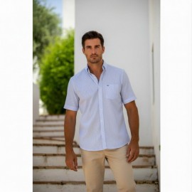 CAMISA HOMBRE RAYAS AZUL CARLOS CORDOBA