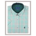 Camisa hombre corta de tallas grandes Forestal de cuadros 