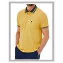 Polo hombre manga corta tallas grandes mostaza Forestal