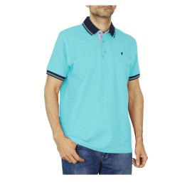 Polo hombre manga corta tallas grandes mostaza Forestal