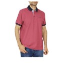 Polo hombre manga corta tallas grandes frambuesa Forestal