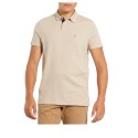 Polo hombre manga corta tallas grandes beige Forestal
