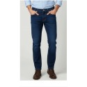 Pantalón hombre vaquero oscuro básico tiro alto  KOYOTE 
