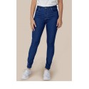 Pantalón vaquero básico semipitillo tiro alto koyote