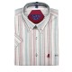 Camisa hombre corta de tallas grandes Forestal de cuadros rosas