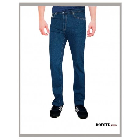 Pantalón hombre vaquero medio básico tiro alto  KOYOTE 