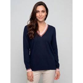JERSEY LARGO DE PICO CON RAYADO MUJER TACHY ZUCCA +COLORES